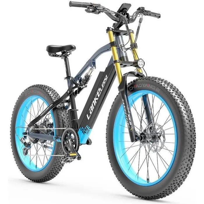 Lankeleisi RV700 16AH 48V 1000W Vélo Électrique 26 inch Portée Max Jusqu’à 130 km Max Charge 150kg