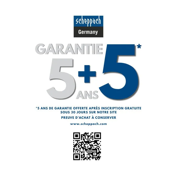 Compresseur d'air horizontal Scheppach HC120DC – 100 L – 2 200 W – 10 bar – 3 CV