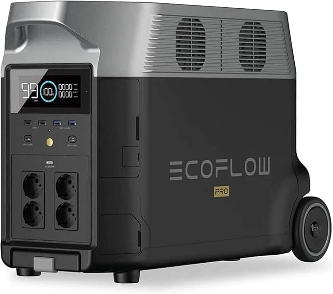 Générateur d'énergie portable Ef Ecoflow Delta Pro Batterie pour la maison extensible 3,6 kWh - 25 kWh, grande sortie CA 3600 W, générateur solaire d'énergie de secours pour les logements, voyages