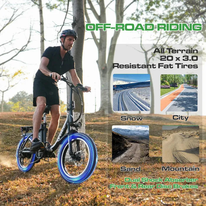 AVDLEU A21 – Vélo Électrique Pliable 20″-Moteur 250W