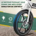 HITWAY – Vélo Électrique Pliable 16" – Moteur 250 W – Batterie 36 V 8,4 Ah – Autonomie jusqu'à 70 km – Pompe à vélo offerte
