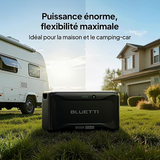 BLUETTI B500K – Batterie d’extension 5 120 Wh LiFePO₄