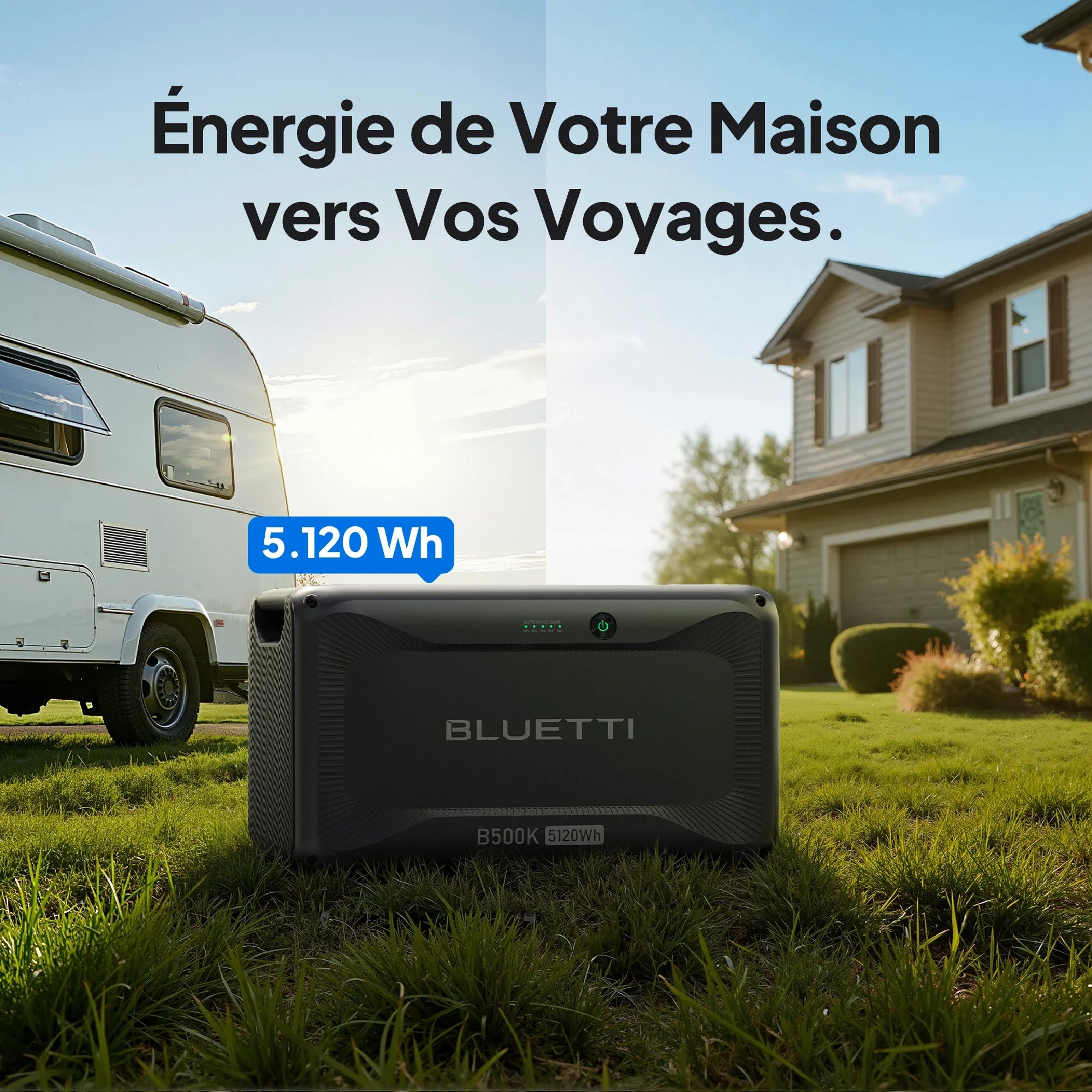 Apex 300 + B500K – 3 840 W – 7 884,8 Wh – Batterie de secours domestique