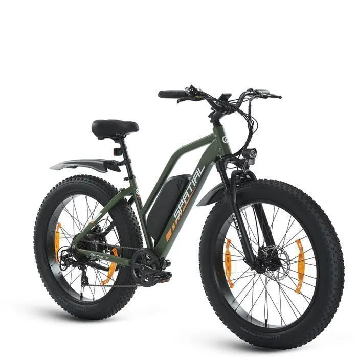 SPATIAL V￩lo ￉lectrique 26"*4 Vert - Moteur 1000W - Batterie 48V 13Ah- Autonomie 110km - VTT Ville E-Bike
