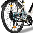 AVDLEU A32-MI – Vélo Électrique 26" – Moteur 250 W – Batterie 36 V 12,8 Ah – Shimano 7 Vitesses – Autonomie jusqu'à 85 km