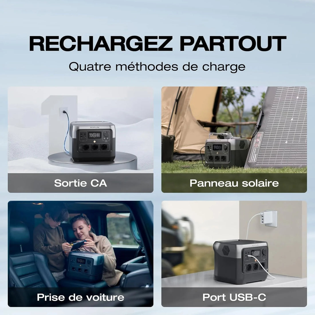 Station Électrique Portable ECOFLOW RIVER 2 Pro – 768Wh | Batterie LiFePO4 | Charge Ultra Rapide 70 min