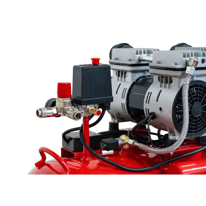 Compresseur silencieux sans huile cuve 200 L 3 kW / 4 Ch 560 L/min 10 bar 81 dB(A) 230V Torros TC2004010MS