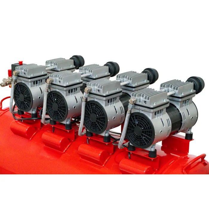 Compresseur silencieux sans huile cuve 200 L 3 kW / 4 Ch 560 L/min 10 bar 81 dB(A) 230V Torros TC2004010MS