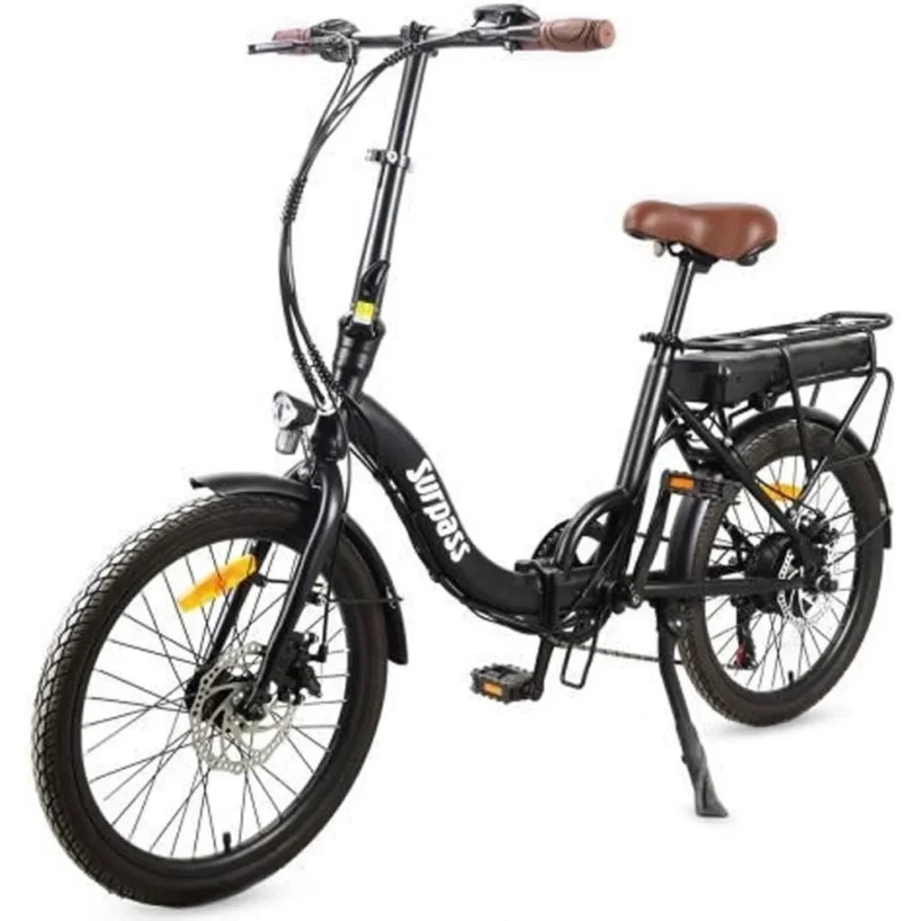 Vélo à assistance électrique SURPASS SURVAEPLIANTN 20 » Noir 6 vitesses Pliant Batterie 10 Ah