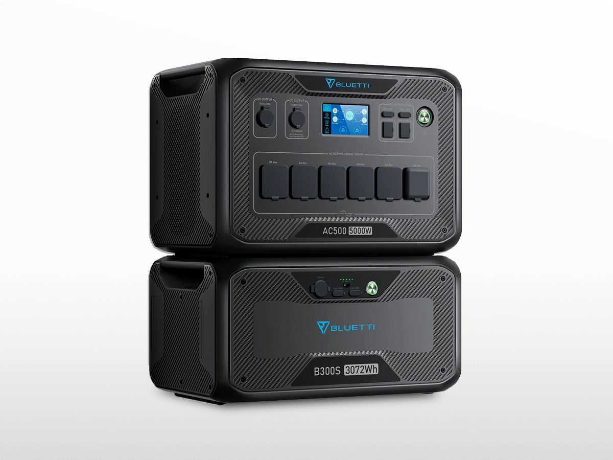 BLUETTI AC500 + B300S – Station d'Énergie Portable Extensible 5 000 W / 3 072 Wh