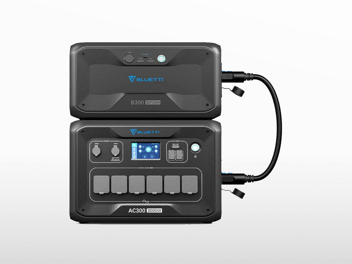 BLUETTI AC500 + B300S – Station d'Énergie Portable Extensible 5 000 W / 3 072 Wh